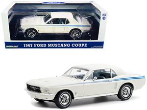 1967 Ford Mustang Coupe- Indy Pacesetter Special- Wimbledon White with Scotchlite Stripes