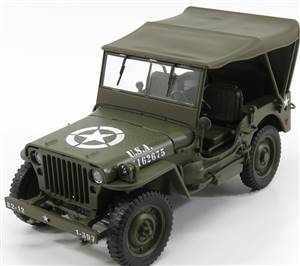 JEEP - WILLYS 1/4 MB USA ARMY SOFT-TOP CLOSED 1945