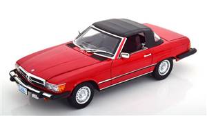 Mercedes 450 SL R107 from the Series Dallas 1979 red with removable Softtop