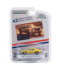 1969 Ford Mustang Boss 302 - United States Postal Service (USPS): 2022Pony Car Stamp Collection by Artist Tom Fritz 