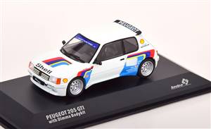Peugeot 205 GTI with Dimma Bodykit white blue red