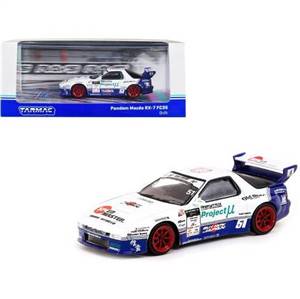 Tarmac Works 1/64 Pandem Mazda RX-7 FC3S Drift 