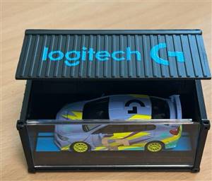 Tarmac Works 1/64 Subaru WRX STI S207 Logitech G with Container - Logitech Special Edition