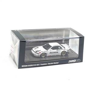 Inno 1/64 NISSAN SILVIA S13 (V2) PANDEM / ROCKET BUNNY White 