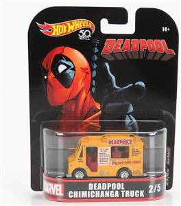 HOT WHEELS - CHEVROLET - P30 VAN FOOD TRUCK DEADPOOL WITH FIGURE 2016