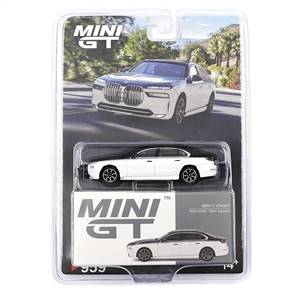 BMW i7 xDrive60 Alpine White / Black Sapphire - Blister Paket 