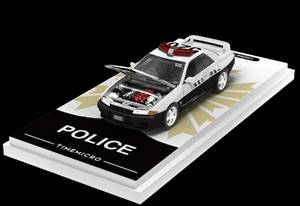 1/64 Nissan GTR R32 Police with Figure - TIME MICRO 