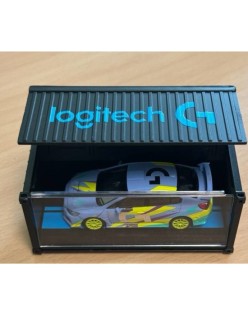 Tarmac Works 1/64 Subaru WRX STI S207 Logitech G with Container - Logitech Special Edition