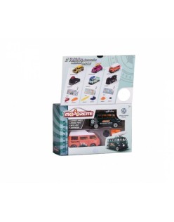 Majorette 1:64 Volkswagen The Originals- Twin Set Adventure VW T1 + VW T3