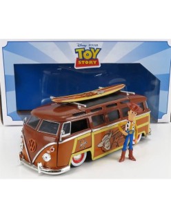 JADA - VOLKSWAGEN - T1 SAMBA MINIBUS 1962 - WITH WOODY TOY STORY FIGURE - WALT DISNEY