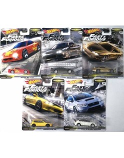 Hot Wheels 20202 Premium Fast and Furious Fast Tuners Set of 5 Cars