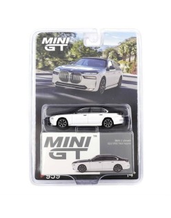 BMW i7 xDrive60 Alpine White / Black Sapphire - Blister Paket