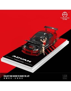 1/64 Mitsubishi Lancer EVO 9th Gen. ADVAN with Figure - TIME MICRO