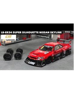 CM MODEL 1:64 Nissan LBWK ER34 Super Silhouette
