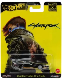    Hot Wheels Cyberpunk 2077 Premium POP Culture Quadra Turbo-R-V-Tech