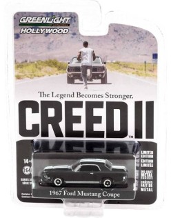 Creed's 1967 Ford Mustang Coupe in Black with White Stripes - Creed II (2018)