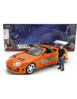 TOYOTA - BRIAN'S SUPRA MKIV SPIDER 1995 - WITH PAUL WALKER FIGURE - FAST & FURIOUS